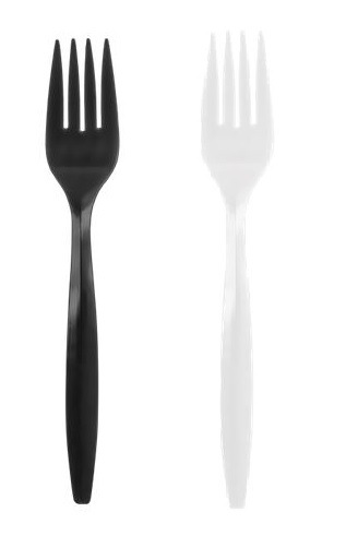 Medium Weight Polypropylene Bulk Forks (choose white or black )